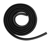 Bewinner TPE Autoadhesivo Tira Aislante de Agua 3 Metros Negro | Diseño flexible y flexible, separación húmeda y seca del baño, barrera de sellado duradera, instalación fácil de despegar,