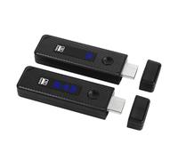 Bewinner Transmisor y Receptor Inalámbrico, 5G 2.4G Doble Frecuencia Decodificación 4K Salida 1080P, con Rango de Transmisión de 197 Pies, para TV Box Pantalla de Cámara (BLACK)