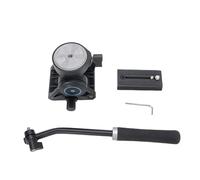 Bewinner Trípode con Cabezal Fluido y Plato de Liberación Rápida, | Cabezal de vídeo hidráulico con base panorámica, para trípode de cámara DSLR, aleación de aluminio, base de 65 mm