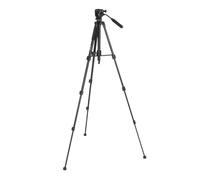 Bewinner Trípode de Cámara de 64,96 Pulgadas con Cabezal Hidráulico, Soporte Compacto para Teléfono y DSLR, Diseño Ligero de Aleación de Aluminio para Fotografía Panorámica