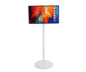 Bewinner TV Portátil Inteligente de 24 Pulgadas con Ruedas,Monitor de Pantalla Táctil de 1080p,Tablet TV con Rotación y Cámara de 5MP,Pantalla Táctil Móvil para Transmisión en Vivo de