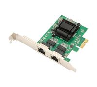 Bewinner TXA108 82571 Tarjeta de Red Gigabit de 2 Puertos RJ45, Puertos RJ45 Duales, Interfaz PCIE, Transferencia de Alta Velocidad, Compatible con Computadoras de Escritorio, Material
