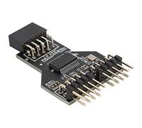 Bewinner USB2.0 9PIN a Doble 9PIN Tarjeta de Expansión,Convertidor de Concentrador de Tarjeta de Expansión,Alta Velocidad Desconcentrador RGB,Adaptador de Expansión para