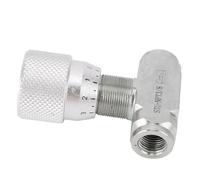 Bewinner Válvula de Control de Caudal Hidráulico, Válvula de Retención del Acelerador Bidireccional, 3/8" NPT, 5800 PSI, para Control de Velocidad del Cilindro, Serie STB, Acero de Aleación, a
