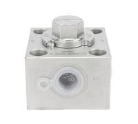 Bewinner Válvula Desviadora de 3 Vías para Miniexcavadora, Piezas de Repuesto del Acelerador de Acero de Aleación con Tornillos, Fácil Instalación y Versatilidad Mejorada