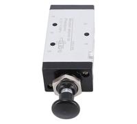 Bewinner Válvula Neumática de Empuje y Tracción, 5 Vías, 2 Posiciones, Válvula de Control de Aire Manual NPT de 3/8", Tipo Palanca Manual de Acción Directa para Cilindros y Sistemas de Automatización