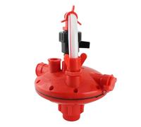 Bewinner Válvula Reguladora de Presión de Agua Potable para Aves de Corral Profesional, Válvula Reductora de Presión de Agua Ajustable Automática de Doble Tubería para Gallinero, Patos, Pavos,