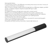 Bewinner Varita de Luz LED RGB para Fotografía, Barra de Luz de Vídeo LED de Mano con Control Remoto, Luces de Cámara Regulables de 2500-6500K para Estudio de Grabación de Vídeo