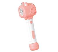 Bewinner Varita Eléctrica de la Máquina del Soplador de Burbujas para los Niños Mejora las Habilidades Motoras Uso Versátil, para la Reunión Familiar de la Fiesta de Cumpleaños, Plástico (PINK)