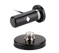 Bewinner Vehículo/Coche Radio móvil VHF/UHF Antena de Doble Banda Conector Macho BNC Montaje de Base magnética para estación de Radio móvil para automóvil/Escáner BC75XLT BC125AT