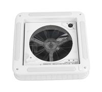 Bewinner Ventilación de Ventilador de Techo de 12 V RV de 11 Pulgadas, Ventilación de Aire de 2 Vías con Luz LED Equipada con Malla de Acero Inoxidable para Remolque, RV, Caravana