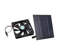 Bewinner Ventilador de 20 W con Energía Solar con 20% de Alta Tasa de Conversión, Mini Ventilador de Escape Impermeable IP65, Kit de de Panel Solar ABS Respetuoso con el Medio Ambiente para