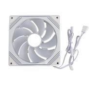 Bewinner Ventilador de CPU Ventilador de Chasis ARGB de 140 Mm, Ventilador Enfriador de Computadora Silencioso PWM de 4 Pines de 650 a 1600 RPM, Ventiladores de Enfriamiento de (Blanco