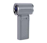 Bewinner Ventilador de Mano, Mini Ventilador Portátil Recargable por USB con Batería de 3000 MAh, 9 Niveles de Velocidad, Cordón para Viajes, Escritorio, Exterior, Gris