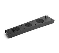 Bewinner Ventilador de Refrigeración USB para Consola de Juegos, Enfriador de Control de Temperatura de 3 Ventiladores para Controlador, Enfriador Externo para Host de Juegos DE/CD-ROM (BLACK)