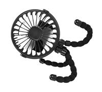 Bewinner Ventilador para Cochecito con Batería con Trípode Flexible, Ventilador Silencioso con Clip para Coche de bebé, de Refrigeración Compacto Portátil para Viajes Al Aire Libre, para Cochecito