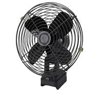 Bewinner Ventilador Portátil de 8 Pulgadas para Batería Doble Salida USB, Ventilador de Refrigeración de 2 Velocidades de 35 W para el Hogar, la Oficina, el Coche, los Viajes y el Camping