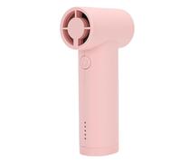 Bewinner Ventilador Turbo Portátil de Mano, Alta Velocidad de 40000 RPM, Ventilador de Refrigeración de 5 Niveles con Batería de 5000 MAh, Recargable Tipo C, Pantalla de Viento en Tiempo (PINK)