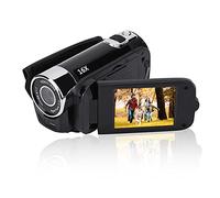 Bewinner Videocámara Digital portátil, Soporte para videocámara Full HD Tarjeta 128G Rotación de 270 ° 1080P 16X Cámara de Video DV de Alta definición para Fiestas en el hogar