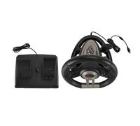 Bewinner Volante y Pedal de Carreras para PC con Manual, Rotación de 180°, Vibración Inteligente y Pedal Lineal, Volante Universal USB para Juegos de Carreras de PC