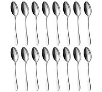 BEWOS Set de 16 Cucharas de Sopa, 20.5 Cm/ 8.07 Inch Cucharas de Acero Inoxidable, Serie de Cucharas Soperas Buena, Cuchara Sopera Apta Para Lavavajillas, Ideal Para Hogares, Restaurantes