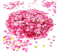Bewudy 8000 piezas de mesa de confeti de pañuelo, confeti rosa para fiesta de cumpleaños, graduación, boda, lanzamiento Groovy otoño