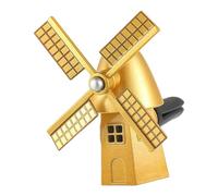 Bexdug Ambientador con clips de ventilación,Ambientador con aromas para coche - Ambientador difusor de aromas para coche con forma de casa de molino de viento - Decoración interior automotriz,