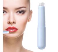 Bexdug Aplicador de pincel para lápiz labial, Cepillo para difuminar labios de cabeza redonda de silicona en ángulo, Cepillo exfoliante de labios, aplicador de brillo de labios reutilizable