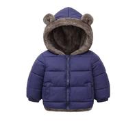 Bexdug Chaqueta con orejas de oso Niños - Lindo abrigo de oreja de oso - Abrigo de moda para niño, ropa cálida para niños para clima frío, hogar, escuela de 1 a 4 años