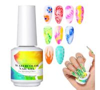 Bexdug Esmalte de uñas transparente, esmalte de gel en flor | 15 ml LED LED de acuarela Floral Blossom Fingernail Gel | Esmalte de uñas largo duradero para viajes, al aire libre, hogar, viaje de