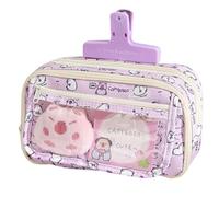 Bexdug Estuche para lápices de Dibujos Animados, Lindo Estuche para lápices, Estuche para bolígrafos de Apertura Amplia, Lindo Organizador de papelería, Bolsa de Suministros Escolares de carpincho de