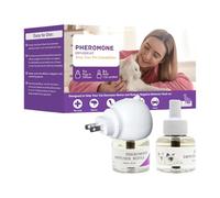 Bexdug Feromonas para Gatos, Difusor De Feromonas para Gatos, Paras Gato Antiestrés Reduce Ansiedad, Estrés Y Marcaje De, Calmante Natural Paras Miedo Y Conductas Problemáticas