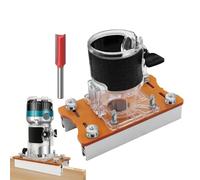 Bexdug Herramienta de corte de madera, 2 en 1 ajustable portátil manual auxiliar de ranurado | Máquina de grabado laminada a mano eléctrica - para reparación de troncos en el hogar, trabajo