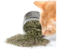 Bexdug Hoja de Hierba gatera,Hojas de Hierba gatera secas | 40 g de Hierba gatera molida Seca | Hierba gatera de Hojas Naturales Reales, bocadillos saludables para Gatos para Limpieza de Dientes,