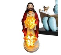 Bexdug Luces De Jardín,Luces Decorativas De La Virgen María Figura - Bendita Madre Escultura Lámparas,Adecuado Para Jardín Patio Patio Granja Balcón Césped Pad Sendero Garaje