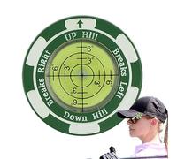 Bexdug Marcadores de Pelota de Golf para Poner marcadores de Golf Verde para Poner Verde - Accesorios de capacitación precisos Ayuda de Lectura - Ayuda de Entrenamiento con Clip de Sombrero Elegante