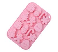 Bexdug Moldes De Silicona Para La Navidad - Moldes Bandeja De 14 Cavidades 14 Cavidades - Molde De Silicona De Arbol De Navidad | Para Fondant Horneado Navideño Manualidades Pastel Caramelos Jabón