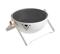 Bexdug Parrilla de Carbón para Barbacoa | Plegable y Portátil A Mano - Parrilla Con Mango Anticalórico,Para Jardín Mesa Camping Viaje Picnic Carne A La Plancha Té Y Cocción De Hot Pot