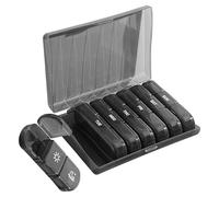 Bexdug Pastillero Semanal, Envase para Pastillas 3 Veces al Día, Estuche Hermético para Suplementos Mañana Noche Ancianos Hombres Niños Trabajo Coche Bolso