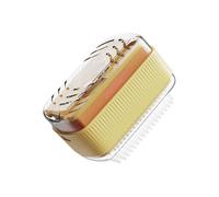 Bexdug Soporte para de jabón espumoso, de Burbujas de jabón con Rodillo y Orificios de Drenaje, Jabonera para lavavajillas con desagüe, Muelle y Cepillo para Interior y Exterior