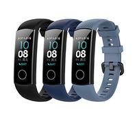 Bexido Compatible con correa de honor 5/Band 4, [3 unidades] pulsera deportiva de silicona suave ajustable accesorio pulsera de repuesto para Honor Band 5/Band 4