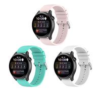 BexidoIera 3 Piezas Correas Compatible con Huawei Watch GT 2/GT 3, 20mm Silicona Pulsera Correa de Repuesto