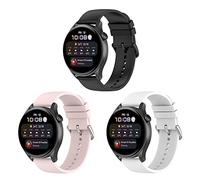 BexidoIera 3 Piezas Correas Compatible con Huawei Watch GT 2/GT 3, 20mm Silicona Pulsera Correa de Repuesto