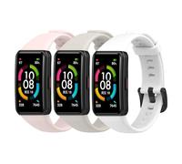 BexidoIera Correa Compatible con Huawei Band 6/6 Pro, Correa de Repuesto para Honor Band 6/7, [3 Piezas/Juego] Pulsera Deportiva Ajustable de Silicona Suave