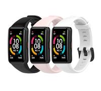 BexidoIera Correa Compatible con Huawei Band 6/Band 6 Pro y Honor 6/7, [3 Piezas/Juego] Pulsera Deportiva Ajustable de Silicona Suave