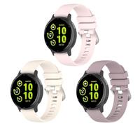 BexidoIera Correa de repuesto compatible con Garmin Venu 3S/Venu 2S/Vivoatcive 4S/Forerunner 255S/265S/Huawi Watch GT4 41 mm, 18 mm [3 unidades] Correa de silicona suave