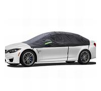 BEXITA Funda para Coche de Mitad Exterior Impermeable Parabrisas Cubierta Ventana Lateral/Trasera Media,Resistente a Los Rayos UV,Lluvia, Nieve,Hielo,Escarcha,Polvo,Sol, Sedan Universal