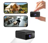 Bextgoo Mini Camara Espia 4K, WiFi/Hotspot/Sin WiFi, Camara Vigilancia Sin Internet con Visión Nocturna, Múltiples Opciones de Instalación,Camaras de Vigilancia Sin Cables para Interior/Exterior
