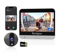 Bextgoo Mirilla Digital Puerta WiFi, 2K Videoportero con Monitor 4,3"