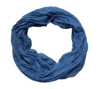 beybey® delicada bufanda de lazo para mujer hecha de un material muy fino de seda y algodón y en colores exclusivos., Puntos azul sueño, ca. 150 cm x 40cm